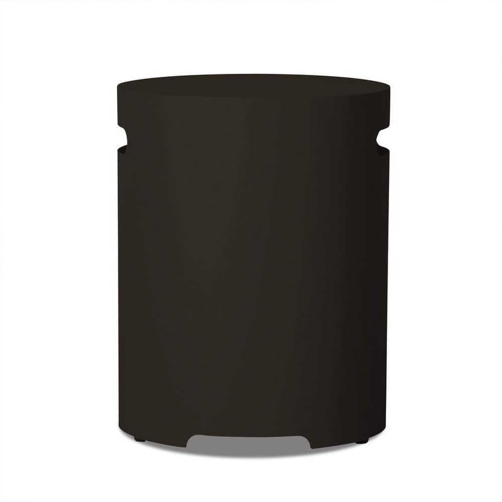 20 in. H Round Metal Propane Tank Cover and Side Table in Dark Bronze price history on PriceWatchPro
