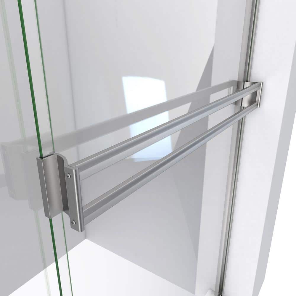 Alliance Pro 60" Brushed Nickel Semi-Frameless Sliding Shower Door