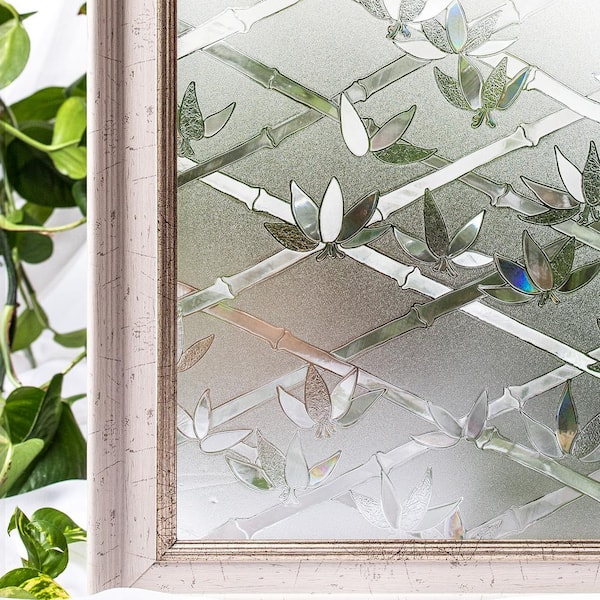 COTTON COLORS 35.4 in. x 78.7 in. Decorative and Privacy 3D Window Film