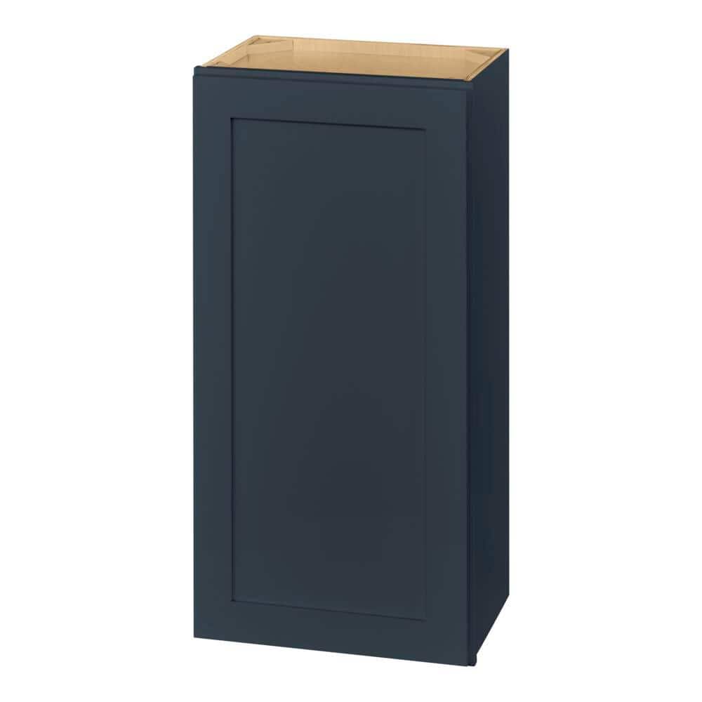 Avondale 18 in. W x 12 in. D x 36 in. H Ready to Assemble Plywood Shaker Wall Kitchen Cabinet in Ink Blue price history on PriceWatchPro