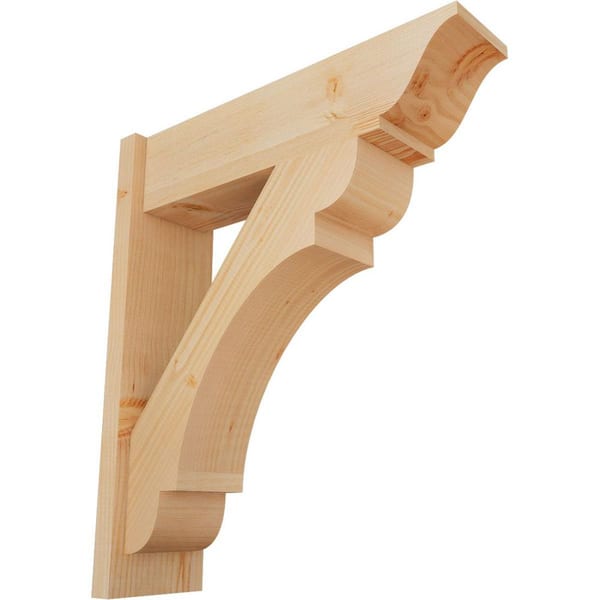 Ekena Millwork 8 in. x 30 in. x 26 in. Olympic Traditional Smooth Douglas Fir Outlooker