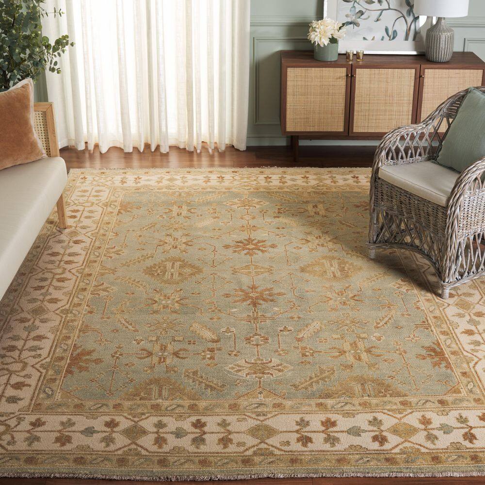 Oushak 9 X 12 Soft Green/Ivory Oriental Area Rug price history on PriceWatchPro