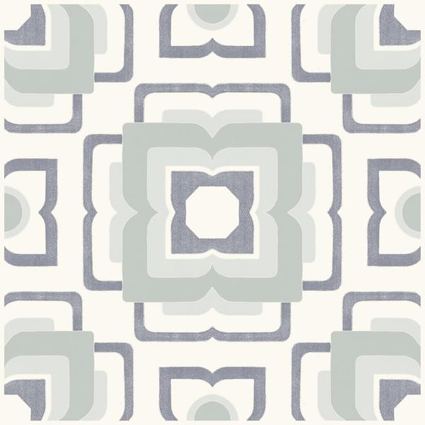 FloorPops Take Home Sample Posey Blue 6 in. W x 6 in. L Residential Vinyl Tile Flooring