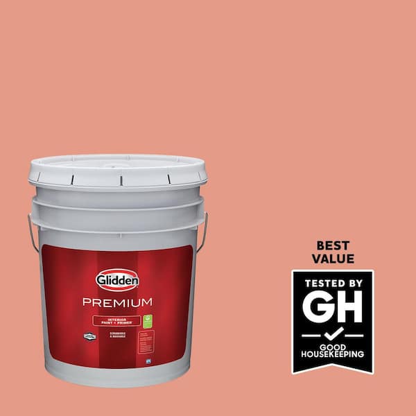 Glidden Premium 5 gal. PPG1192-5 Opal Fire Eggshell Interior Latex Paint