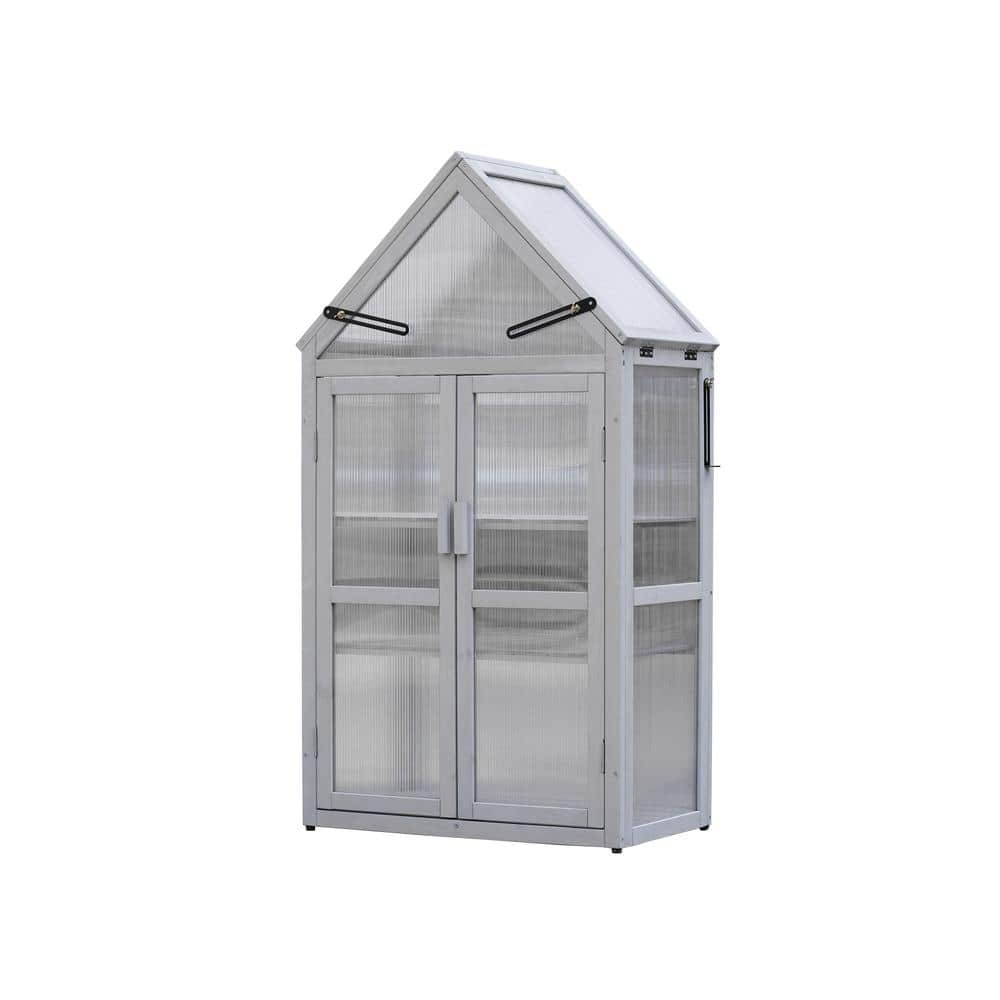 52 in.H Mini Greenhouse Kit - Small Green House, Plant Stand Indoor, Green 