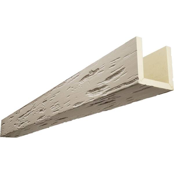 Ekena Millwork Endurathane 12 in. H x 12 in. W x 16 ft. L Pecky Cypress Sand Dune Faux Wood Beam