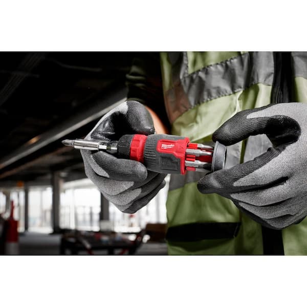 Milwaukee - 8-In-1 Ratcheting Compact Multi-Bit Screwdriver