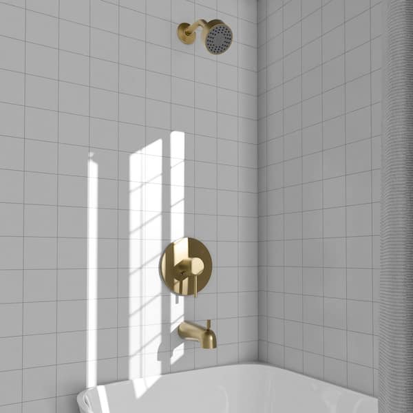 Palisades Elegant Shower System in Champagne Bronze