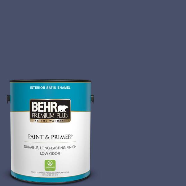 BEHR PREMIUM PLUS 1 gal. #PPU15-18 Vintage Velvet Satin Enamel Low Odor Interior Paint & Primer