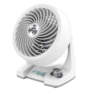133DC 6.8 in. Energy Smart Compact Desktop Fan Air Circulator, Polar White