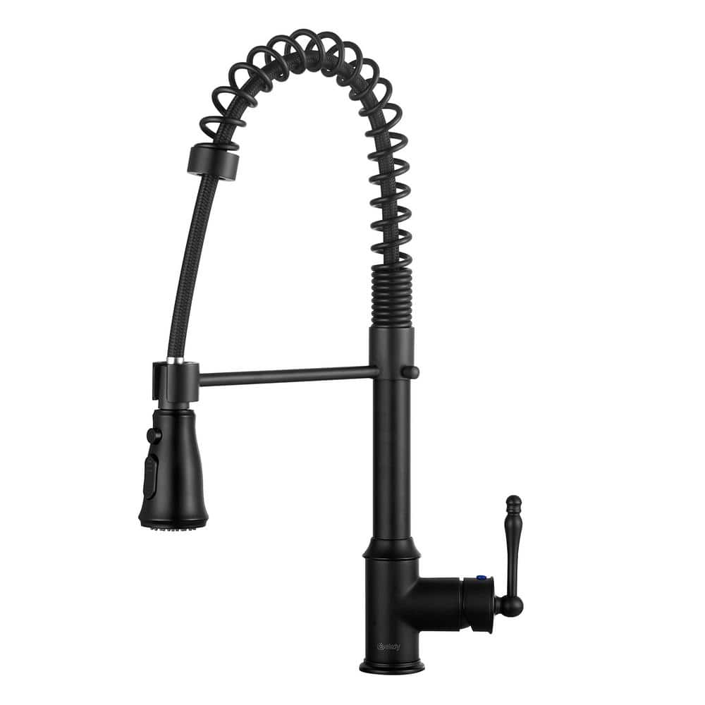 Touchless Kitchen Faucet with PullDown Sprayer,20 Single Kitchen Sink  Faucets Black Pull Out Sprayer,High Arc Pulldown Single Handle for Motion  Sensor 3 Hole Deck Mount (MJ-Brushed Nickel) 