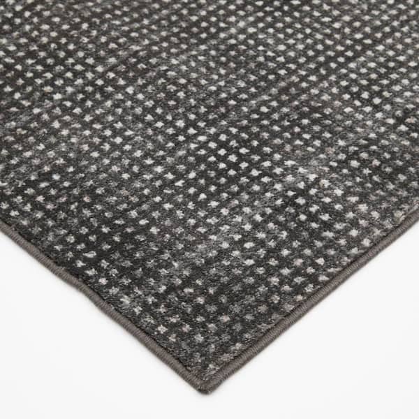 Capri Gabria Gravel/Cement 9 in. x 33 in. Woven Polypropylene Stair Tread Cover (Set of 1)