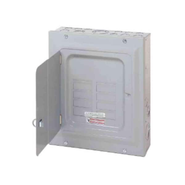 Eaton BR 125 Amp 6-Space 12-Circuit Indoor Main Lug Loadcenter with Surface Door and Ground Bar