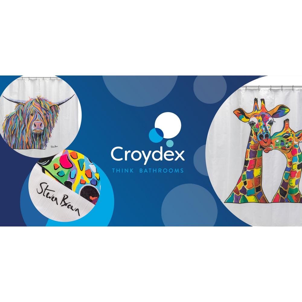 Colorful Giraffes Round Soft Close Molded Wood Toilet Seat
