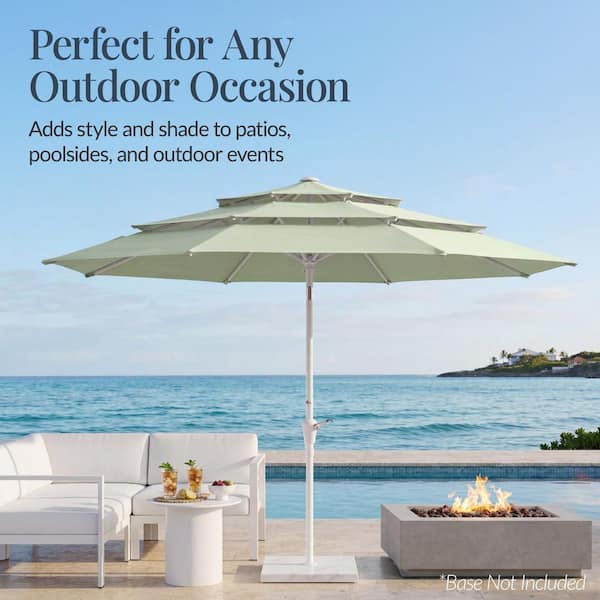 best products patio umbrella Choice 10ft Outdoor Umbrella, Outdoor Table Umbrella, Yard Umbrella, Market with 6 Sturdy Ribs, Push Button, Tilt and Crank Designed for comfort and functionality 10 FT Steel Market Outdoor