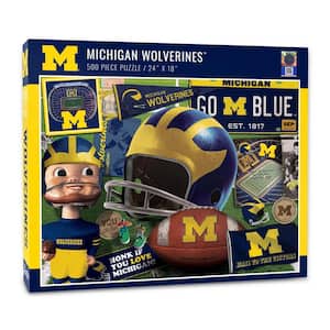 NCAA Michigan Wolverines Retro Series Puzzle (500-Pieces)