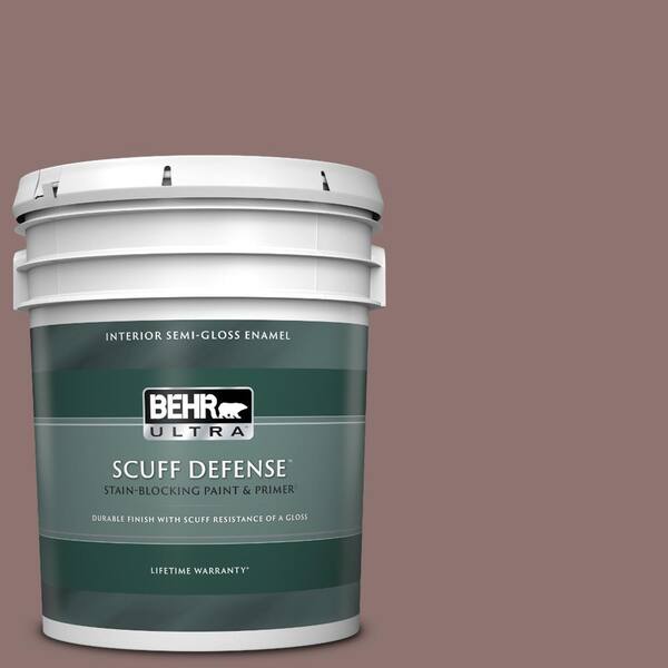 BEHR ULTRA 5 gal. #720B-5 Bitter Briar Extra Durable Semi-Gloss Enamel Interior Paint & Primer
