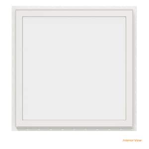 29.5 in. x 29.5 in. V-2500 Series White Vinyl Picture Window w/ Low-E 366 Glass