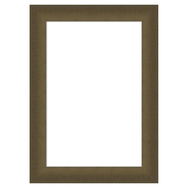Amanti Art Blaine Light Bronze Narrow 16 in. x 22 in. Polystyrene Framed Dry Erase Magnetic Memo Board