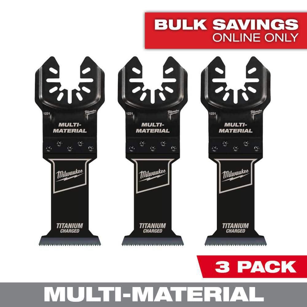 1-3/8 in. Titanium Bi-Metal Universal Fit Wood and Metal Cutting Multi-Tool Oscillating Blade (3-Pack) price history on PriceWatchPro