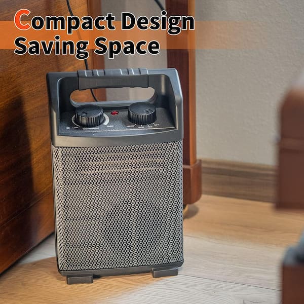 Compact Infrared Black Heater,5120 BTU deals