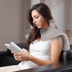 22.4 x 16.3 in. Large Weighted Heating Pad Neck, Shoulders Electric Fast Heating Mat Neck Wrap Cushion Pain Relief