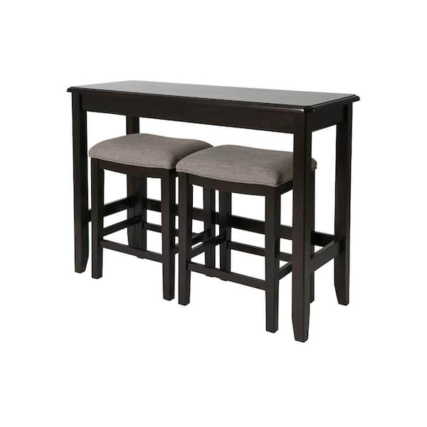 NewRidge Home Sofa Table with 2-Stools