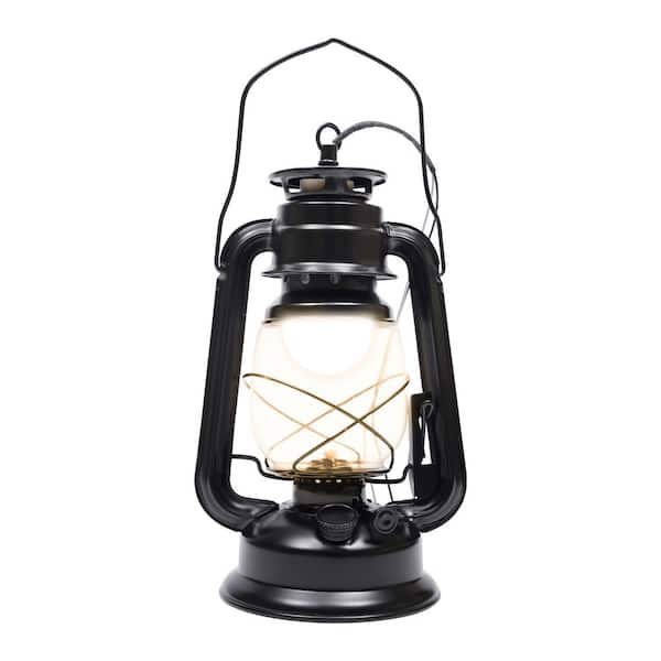 OUKANING 7.08 in. 1 Light Black Retro Rustic Outdoor/Indoor Wall Sconce Wall Light with Clear Plastic Shade