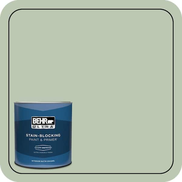 BEHR ULTRA 1 qt. #440E-3 Topiary Tint Extra Durable Satin Enamel Interior Paint & Primer