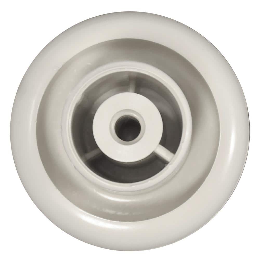 Bone Gloss Round Plastic Cabinet Knob with Mounting Hardware