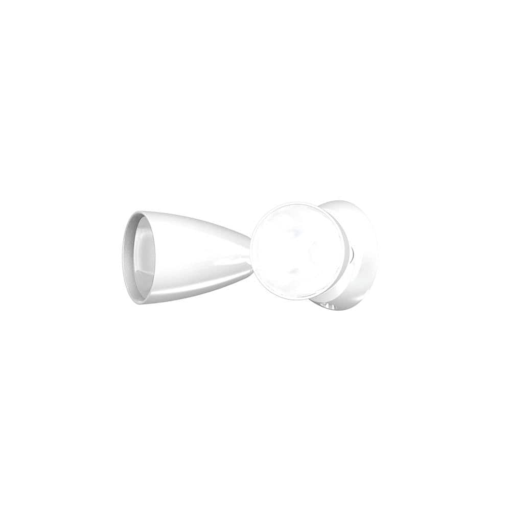 White Polycarbonate Twin-Head LED Security Floodlight
