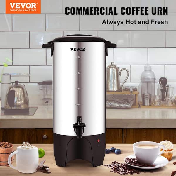 50 Cup Professional Brew Coffee Urn,stainless Steel Hot Beverage