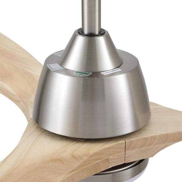 Jushua 52 in. Brushed Nickel Reversible Quiet DC Motor Downrod