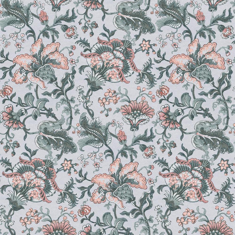 Laura Ashley Portia Pale Slate Removable Wallpaper 114909 - The Home Depot