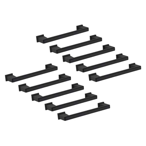 Design House Gage 5 in.(128 mm) Center-to-Center Matte Black Cabinet Bar Pull (10-Pack )
