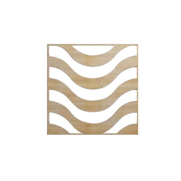 Ekena Millwork 15-3/8 in. x 15-3/8 in. x 1/4 in. Birch Medium Parker Decorative Fretwork Wood Wall Panels (20-Pack)