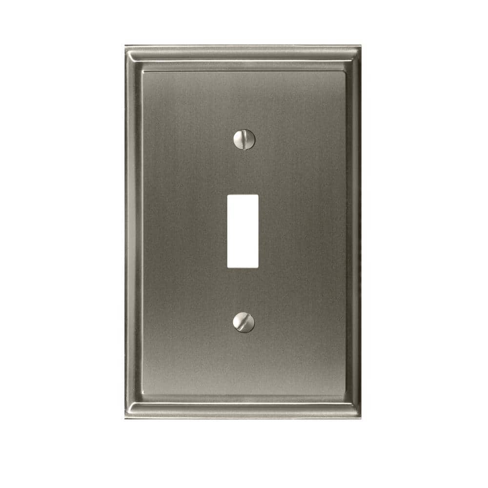 Amerock Mulholland 1 Toggle Satin Nickel Wall Plate