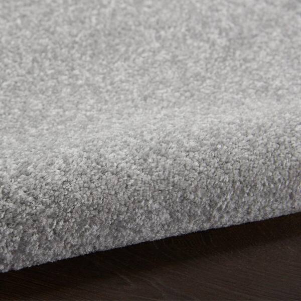 Nourison Essentials Solid Contemporary Silver Grey 3' X 5' Area Rug 3' X 5' Nourison Essentials Solid Contemporary Silver Grey 3' X 5' Area Rug 3' X 5'