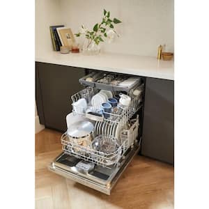 500 Series 24 in. Stainess Steel Top Control Tall Tub Pocket Handle Dishwasher with Stainless Steel Tub