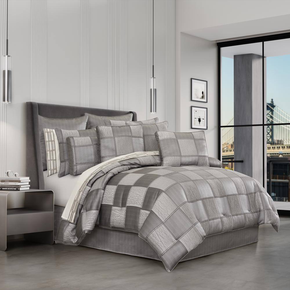 Benton Black Polyester Euro Sham