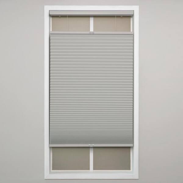 Perfect Lift Window Treatment Gray Cloud Cordless Top-Down Bottom-Up Blackout Polyester Cellular Shades - 51.5 in. W x 72 in. L
