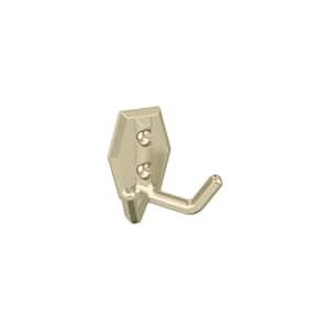 Benton 2-1/4 in. L Golden Champagne Double Prong Wall Hook