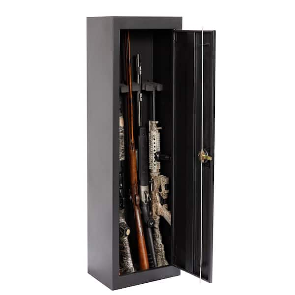 5-Gun Lockable Metal Security Gun Cabinet