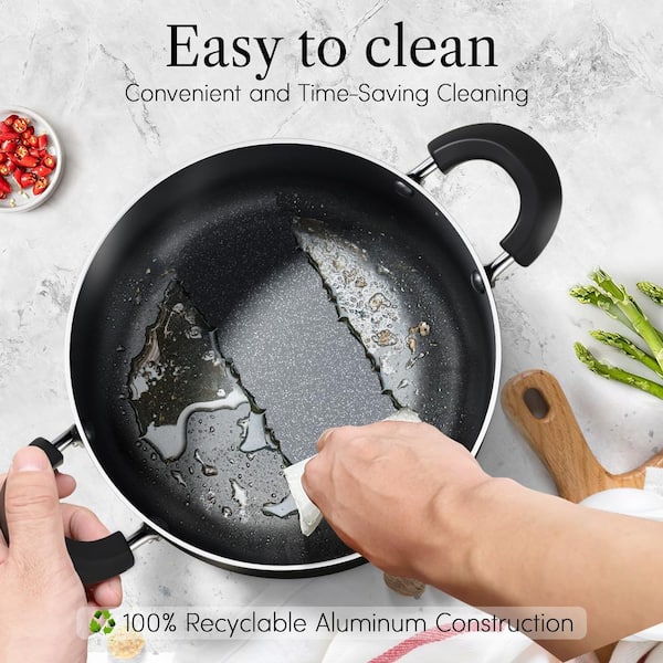 Easy Clean 15-Piece Nonstick Cookware Set