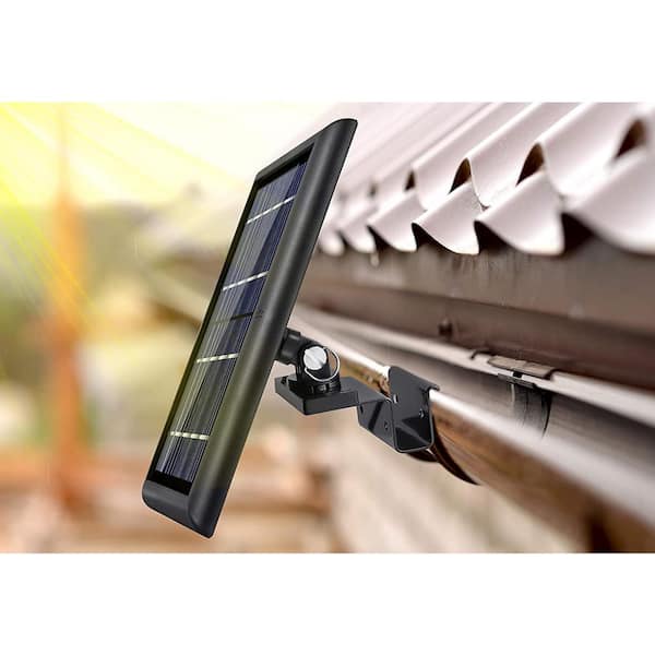 Wasserstein Black Gutter Mount Compatible with Ring, Arlo, Reolink