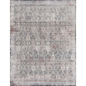 Sonoma Vintage 2 ft. 6 in. x 8 ft. Gray Polyester Area Rug