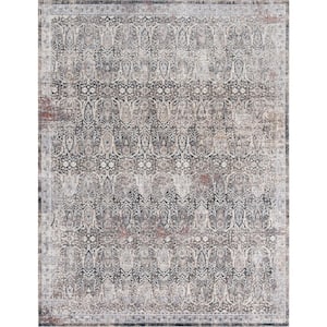 Sonoma Vintage 5 ft. 6 in. x 8 ft. 6 in. Gray Polyester Area Rug