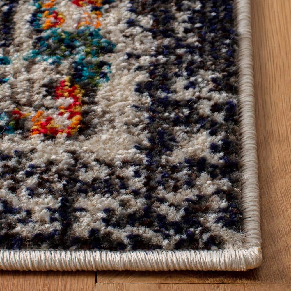 Black and Gold 8' x 10' Synthetic Non-slip Rectangular Area Rug