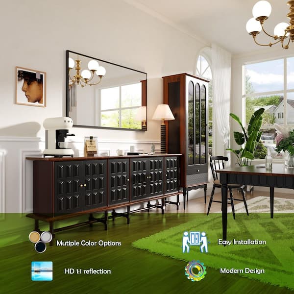 Rizitoc 60 in. W x 36 in. H Rectangle Aluminum Framed Wall