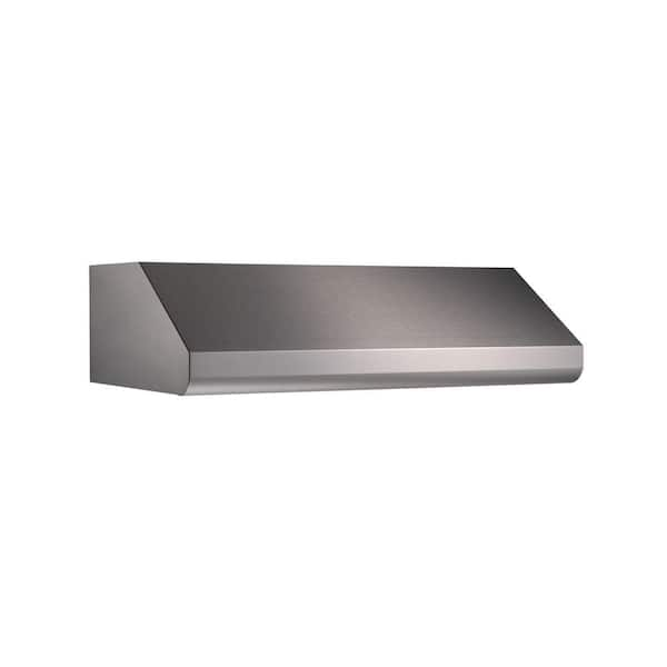 Broan-NuTone E64000 30 in. Pro-Style Under-Cabinet Range Hood Shell with Light in Stainless Steel